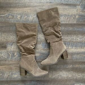 Target brand faux suede boots, size 10
